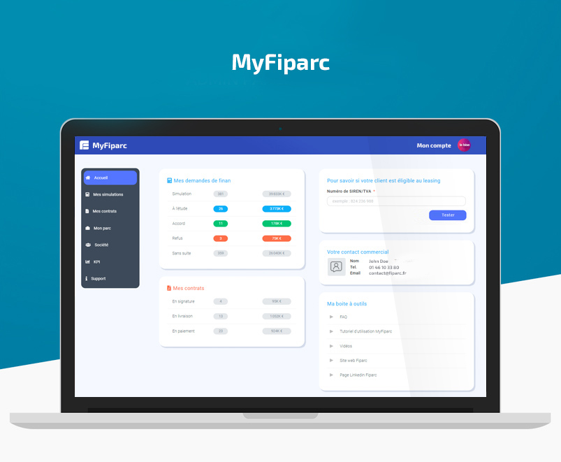 myfiparc outil crm gestion leasing FIPARC